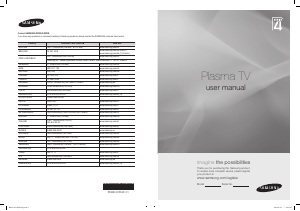 Rokasgrāmata Samsung PS42B450B1W Plazmas televizors