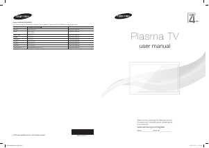 Handleiding Samsung PS43E400U1W Plasma televisie