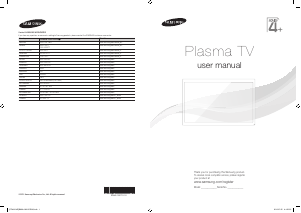 Manual Samsung PS43F4000AK Plasma Television
