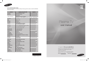 Εγχειρίδιο Samsung PS50A410C1 Τηλεόραση plasma