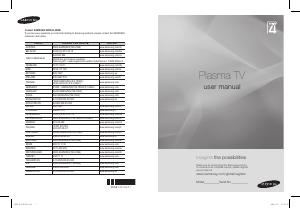Rokasgrāmata Samsung PS50A451P1 Plazmas televizors