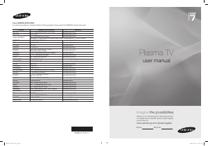 Rokasgrāmata Samsung PS50A756T1M Plazmas televizors