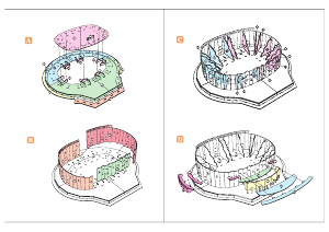 사용 설명서 Nanostad Camp Nou (FC Barcelona) 3D 퍼즐