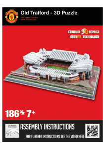 Bruksanvisning Nanostad Old Trafford (Manchester United) 3D Puslespill