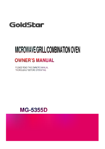 Manual Goldstar MG-5355D Microwave