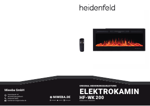 Bedienungsanleitung Heidenfeld HF-WK 200 Elektrokamin