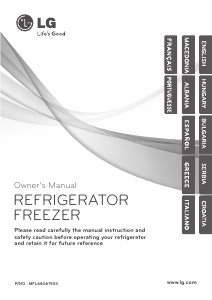 Manual LG GTB382PZCL Fridge-Freezer