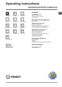 Manual Indesit CAA 55 1 Combina frigorifica