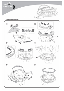 كتيب أحجية ثلاثية الأبعاد 3D Wembley Stadium Nanostad