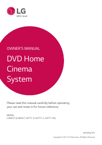 Handleiding LG LHD457 Home cinema set