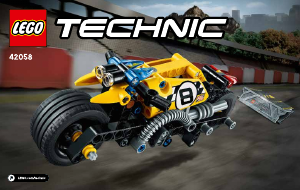 Bruksanvisning Lego set 42058 Technic Stuntcykel