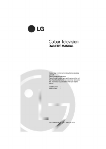 Manual LG CK-21F60X Television
