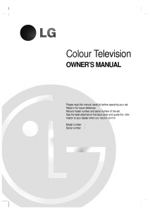 Manual LG RE-39NZ40RB Television
