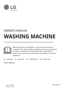 Manual LG F2WT108N0E Washing Machine