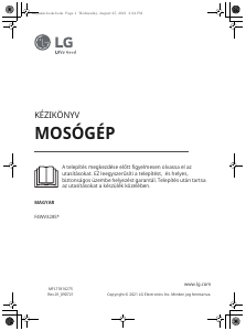 Manual LG F4WV328S0U Mașină de spălat