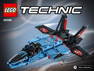 Manual Lego set 42066 Technic Avião a jato de competição