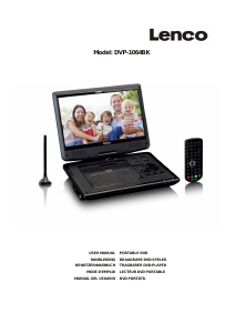 Manual Lenco DVP-1064BK DVD Player