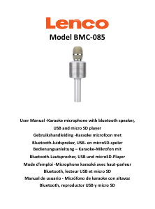 Manual Lenco BMC-085SI Karaoke Set