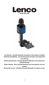 Manual Lenco BMC-090PK Karaoke Set