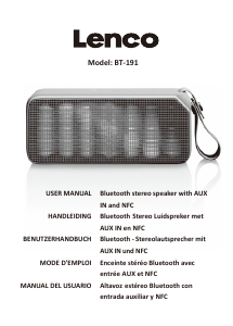 Manual Lenco BT-191PK Speaker
