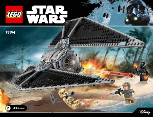 Käyttöohje Lego set 75154 Star Wars TIE-hyökkääjä