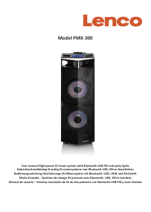 Bedienungsanleitung Lenco PMX-300 Lautsprecher