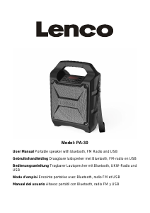 Manual Lenco PA-30 Speaker