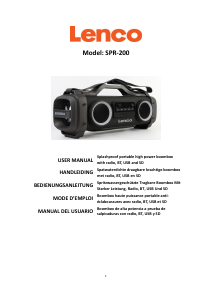 Manual Lenco SPR-200BK Speaker