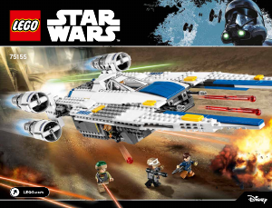 Manual de uso Lego set 75155 Star Wars Rebel U-Wing fighter