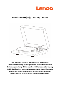 Manuale Lenco LBT-188PI Giradischi