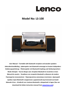 Manual Lenco LS-100WD Turntable