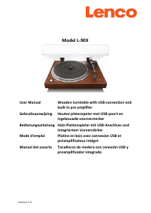 Manual Lenco l-90X Turntable