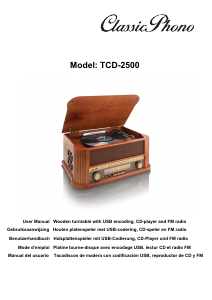 Manual Lenco TCD-2500 Turntable