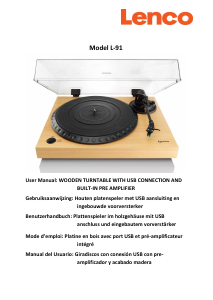 Manual Lenco L-91 Turntable