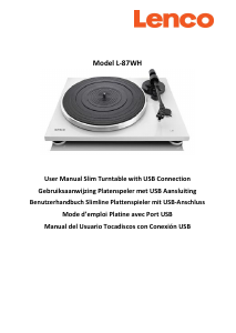 Manual Lenco L-87WH Turntable