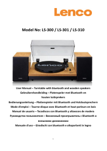 Manual Lenco LS-300BK Turntable