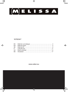 Bedienungsanleitung Melissa 16760047 Elektrische heizdecke