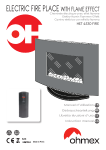 Manual Ohmex HET 4530 FIRE Electric Fireplace