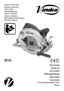 Manuale Virutex SR165 Sega circolare