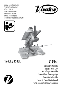 Manual de uso Virutex TM43L Sierra de inglete