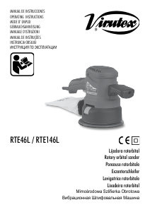 Manuale Virutex RTE46L Levigatrice rotoorbitale