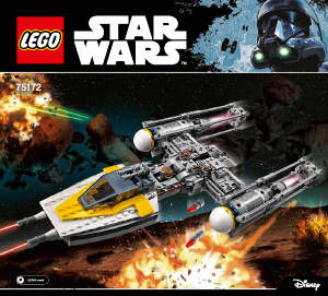 Bruksanvisning Lego set 75172 Star Wars Y-Wing starfighter