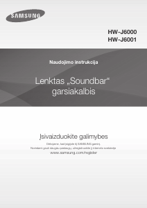 Vadovas Samsung HW-J6000 Garsiakalbis