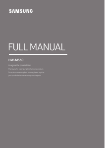 Manual Samsung HW-M360 Difuzor