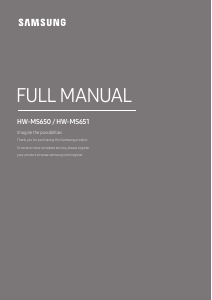 Manual Samsung HW-MS650 Difuzor