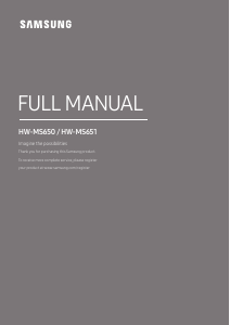 Manual de uso Samsung HW-MS650 Altavoz