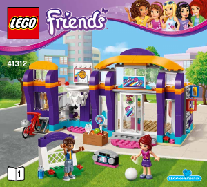 Kullanım kılavuzu Lego set 41312 Friends Heartlake spor merkezi