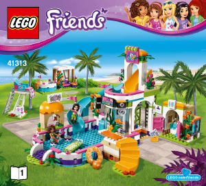 Handleiding Lego set 41313 Friends Heartlake zwembad