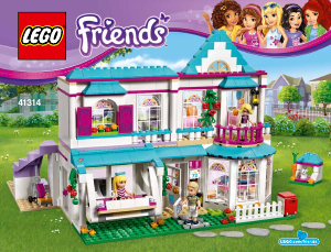 Manuale Lego set 41314 Friends La casa di Stephanie