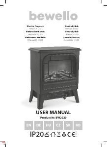 Manual Bewello BW2020 Electric Fireplace
